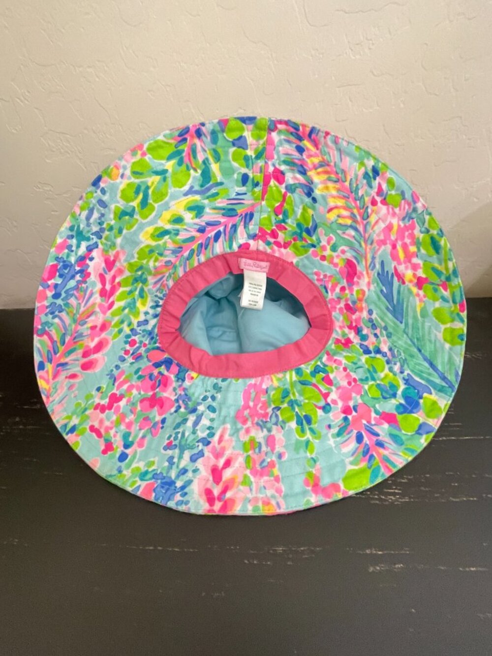 New Lilly Pulitzer Hat Catch The Wave Multi Beach Sun - Picture 6 of 8